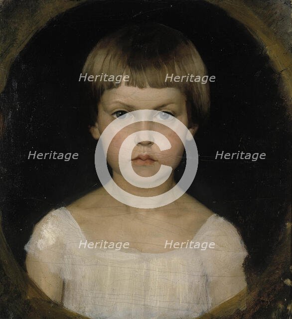 Portrait of the Artist´s Sister Berta Edelfelt, 1876. Creator: Albert Edelfelt.