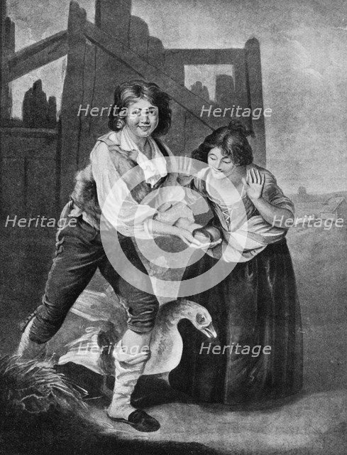 'The Boy Discovering the Golden Eggs', 19th century, (1913). Creator: J Young.