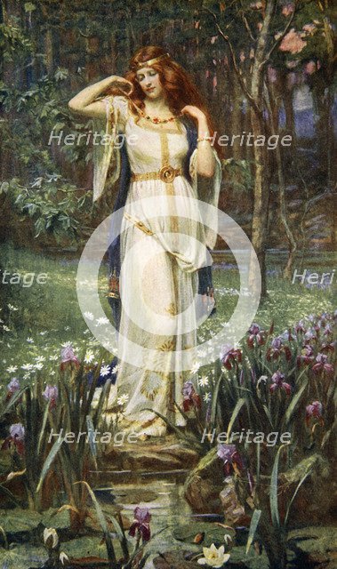 'Freyja and the Necklace', 1890.  Artist: James Doyle Penrose