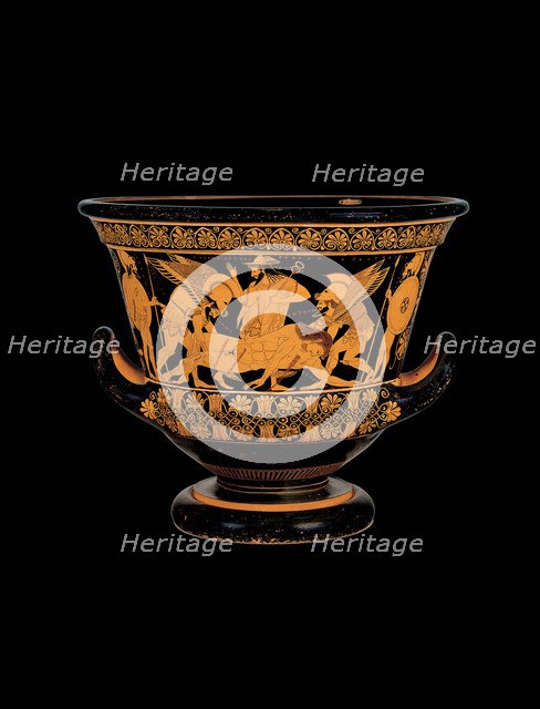 The Euphronios Krater (Sarpedon krater). Sarpedon's body carried by Hypnos and Thanatos, c. 510-c. 5