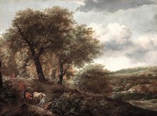 Wooded Hillside with Cattle, c1650 or 1655. Creator: Unknown.
