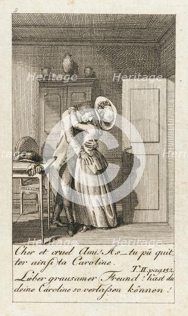 Illustration for 'Caroline of Lichtfield', 1786. Creator: Daniel Nikolaus Chodowiecki.