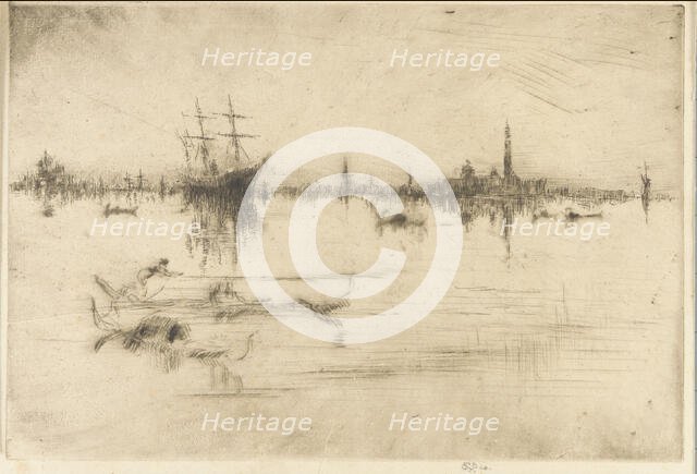 Nocturne, 1879-1880. Creator: James Abbott McNeill Whistler.