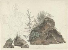 Overgrown Rocks, c.1809-c.1812. Creator: Josephus Augustus Knip.