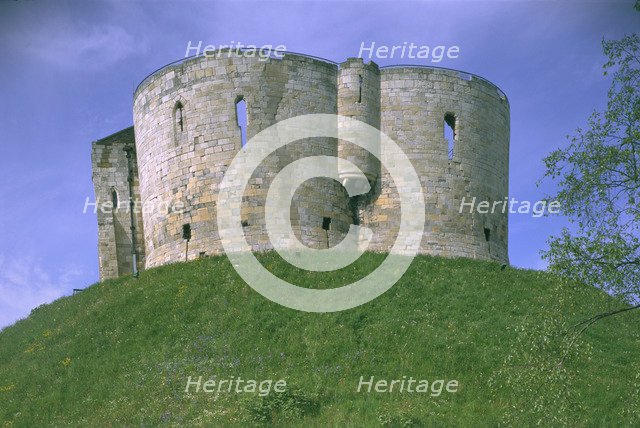 Clifford's Tower, York, North Yorkshire, 1997. Artist: J Bailey