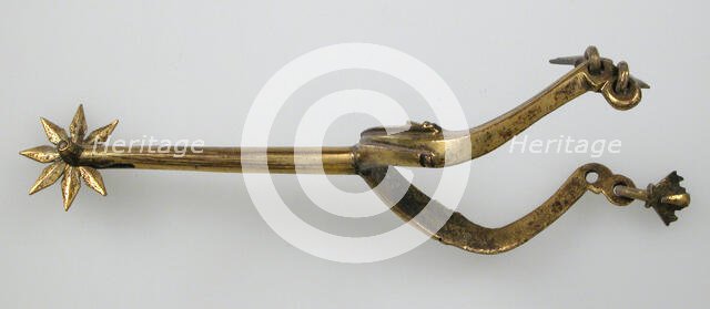 Pair of Rowel Spurs, German, 15th century. Creator: Unknown.
