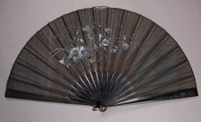 Mourning fan, French, 1885-95. Creator: Unknown.