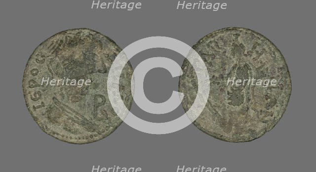 Coin Depicting Populus Romanus, 79-81 or 211-217. Creator: Unknown.