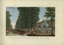 Fontaine ou château d'eau au boulevart Saint-Martin, 1817-1824. Creator: Courvoisier-Voisin, Henri (1757-1830).