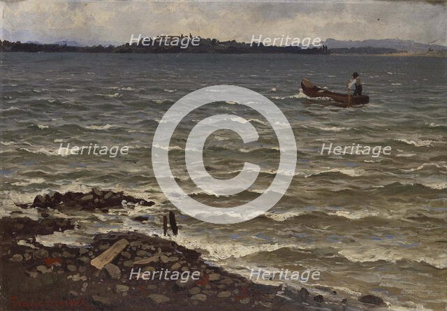 Landscape, Fraueninsel, 1870. Creator: Hjalmar Munsterhjelm.