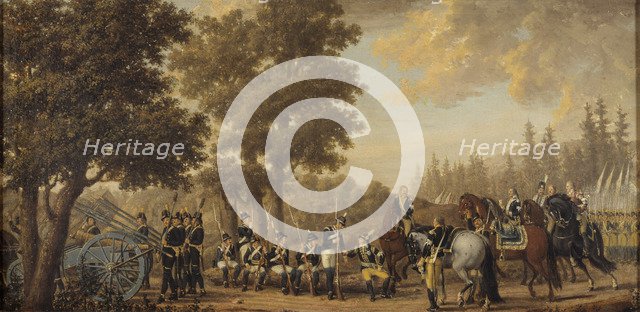 King Gustav III of Sweden in the Russo-Swedish War, 1789.