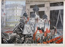 The funeral of President Félix Faure, on 23rd February 1899. Artist: Henri Meyer