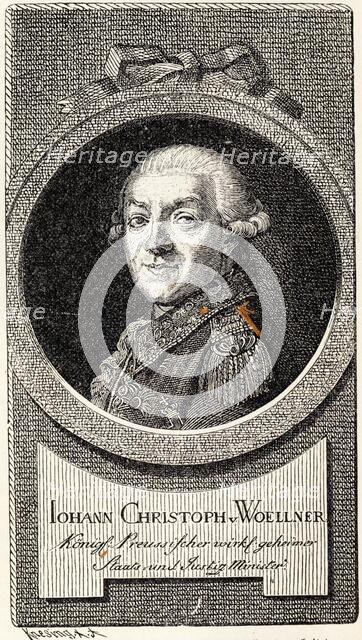 Johann Christoph von Woellner (1732-1800). Creator: Knesing, Theodor (1840-?).