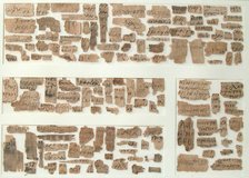 Papyri Fragments, Coptic, 7th century. Creator: Unknown.