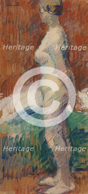 Model, 1908. Creator: Santeri Salokivi.