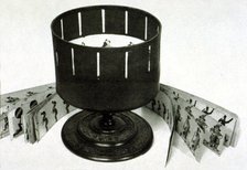 Horner's Zoetrope, strobe machine created in 1834 by William George Horner.