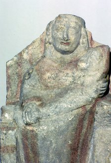 Statue of a Phoenician mother-goddess. Artist: Unknown