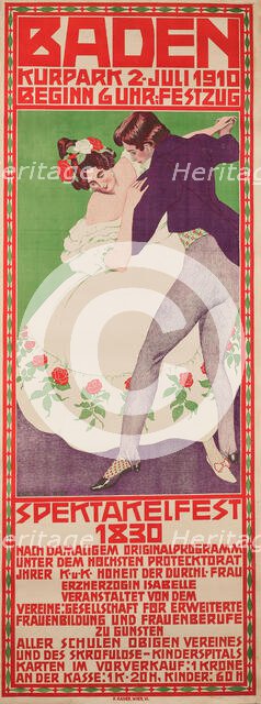 Baden - Spektakelfest 1830, 1910. Creator: Hayd, Karl (1882-1945).