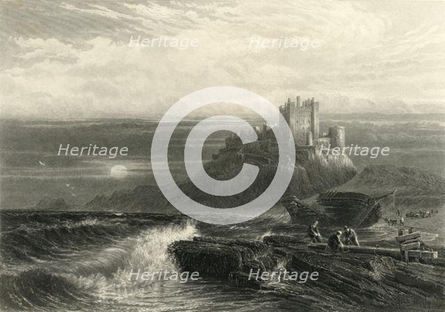 'Bamborough Castle', c1870.