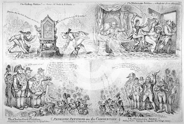 'Patriotic-Petitions on the Convention', 1808. Artist: James Gillray