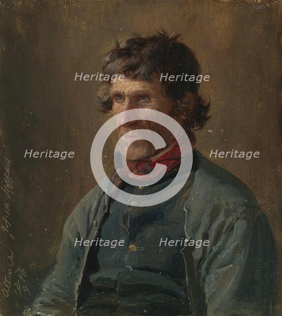 Portrait of Joseph Steffens from Altenahr, 1846. Creator: Adolph Tidemand.