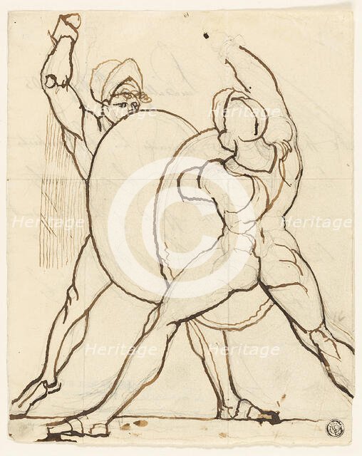 Combat of Two Greeks, c. 1805. Creator: Henry Fuseli.