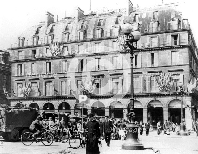 General Leclerc's French troops in central Paris, August 1944. Artist: Unknown