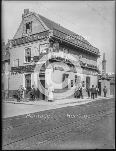 The Castle public house, Putney Bridge Road, Putney, Wandsworth, Greater London Authority, 1913. Creator: William O Field.