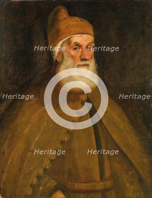 Portrait of Doge Girolamo Priuli, 1550. Creator: Tintoretto, Jacopo (1518-1594).