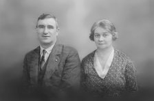 Portrait of a man and woman, c1935. Creator: Kirk & Sons of Cowes.