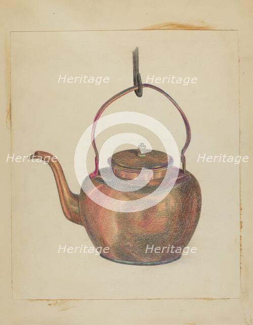 Kettle, c. 1936. Creator: Tabea Hosier.
