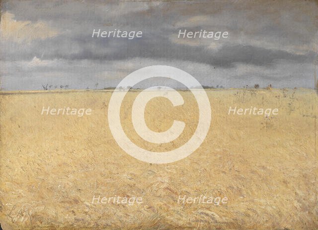A Rye Field near Ring Village, 1887. Creator: Laurits Andersen Ring.