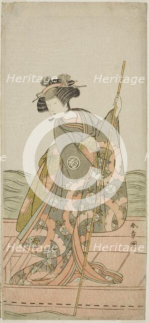 The Actor Yoshizawa Iroha I as Princess Yosooi (Yosooi Hime) in the Play Kikujido..., c. 1775. Creator: Shunsho.