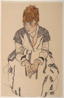 Portrait of the Artist's Sister-in-Law, Adele Harms, 1917. Artist: Schiele, Egon (1890–1918)