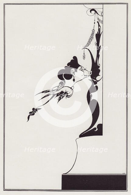 Cover Design to The Houses of Sin, by Vincent O'Sullivan, 1897. Creator: Aubrey Beardsley.