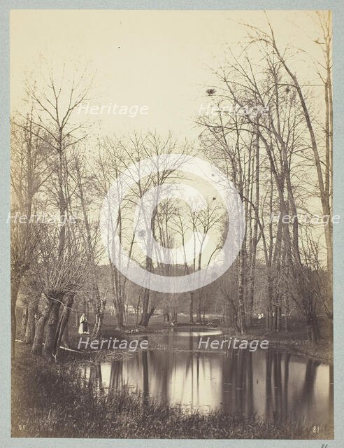 Etang et Fermiere (Pool and Farmer's Wife), c. 1865. Creator: Constant Alexandre Famin.