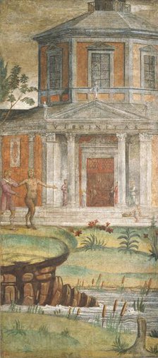 Cephalus and Pan at the Temple of Diana, c. 1520/1522. Creator: Bernardino Luini.