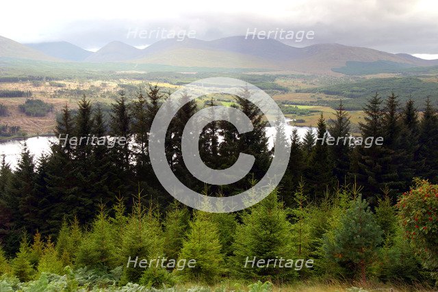 View across the Great Glen from Glen Garry, Highland, Scotland.