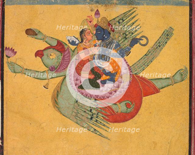 Vishnu and Lakshmi on Garuda, c. 1750 . Creator: Unknown.