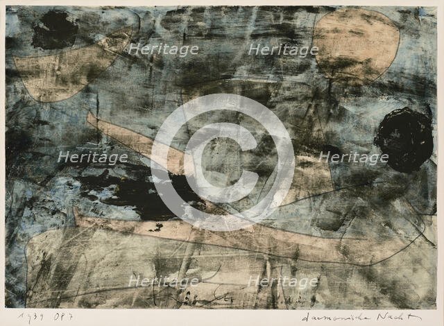 Demonic Night, 1939. Creator: Klee, Paul (1879-1940).