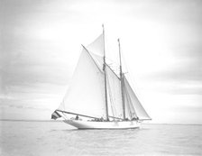 The schooner 'Esma', 1911. Creator: Kirk & Sons of Cowes.