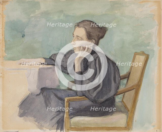 Aino Sibelius, 1895. Creator: Eero Jarnefelt.