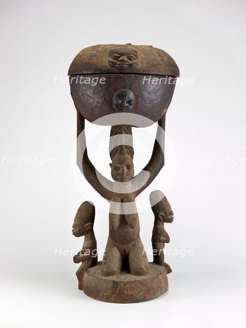 Sango food bowl (Olumeye), late 19th century - early 20th century. Creator: Fakeye Akobi Ogun.