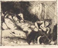 Going to Bed (Le coucher), 1913. Creator: Paul Albert Besnard.
