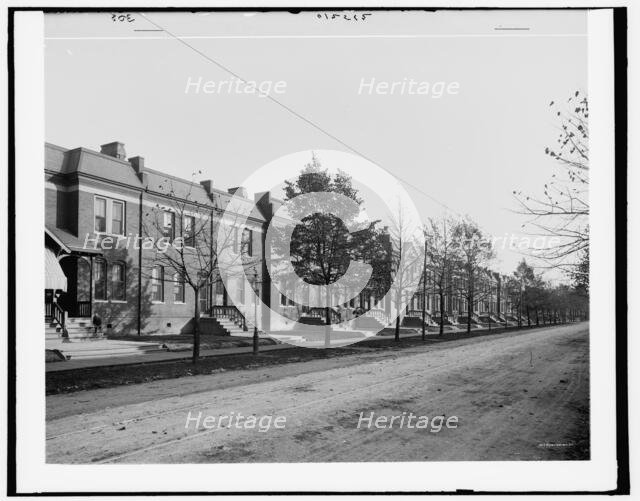 Workmen's houses, Pullman, Ill's., between 1890 and 1901. Creator: Unknown.