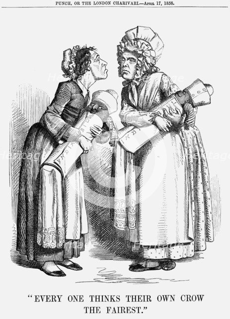 Every One Thinks their own Crow the Fairest, 1858. Artist: Unknown