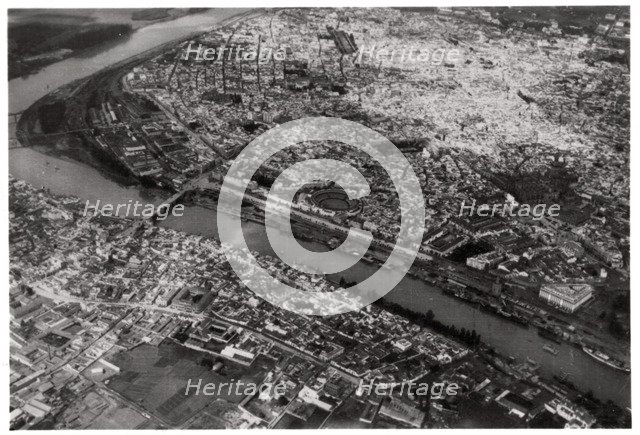 Aerial view of Seville, Spain, from a Zeppelin, 1929 (1933). Artist: Unknown
