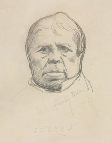 Portrait of Ingres. Creator: Albert-Ernest Carrier-Belleuse (French, 1824-1887).