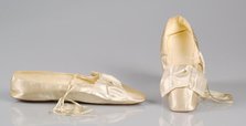 Evening slippers, probably French, 1845-65. Creator: Unknown.
