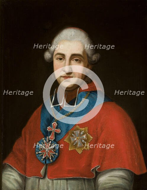 Portrait of Primate Michal Jerzy Poniatowski, 1784-1791. Creator: Unknown.